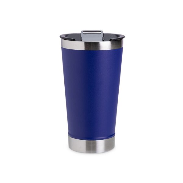 Copo Personalizado Inox 500ml Com Abridor AZUL