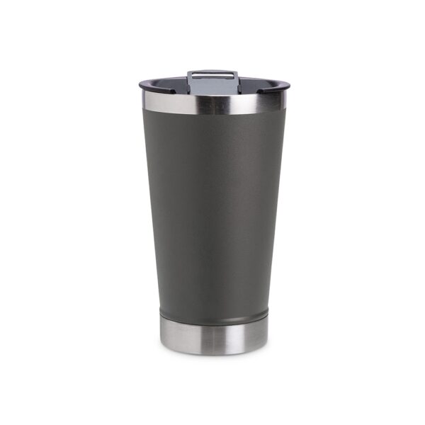 Copo Personalizado Inox 500ml Com Abridor CINZA