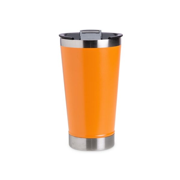 Copo Personalizado Inox 500ml Com Abridor LARANJA