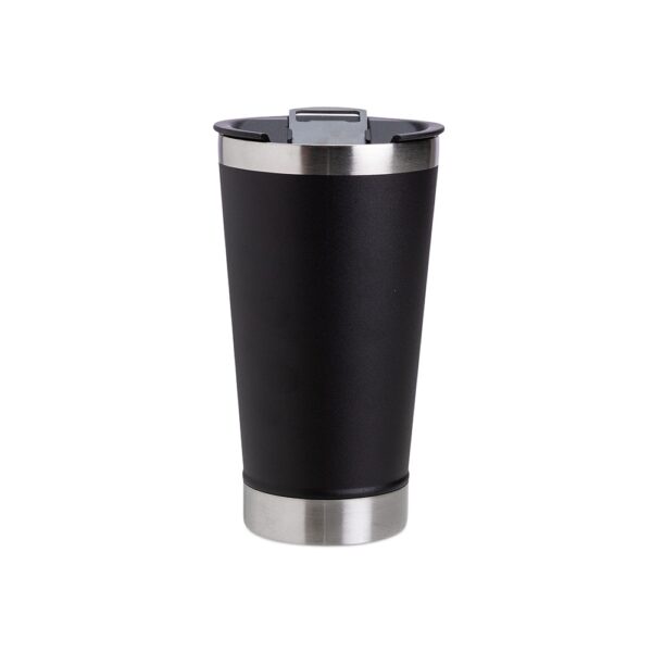 Copo Personalizado Inox 500ml Com Abridor PRETO