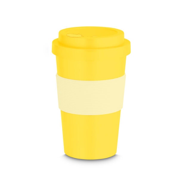 Copo Personalizado Plástico Em Rpet Amarelo