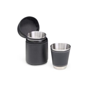Copos Personalizados Kit Inox 50ml Peças PRETO