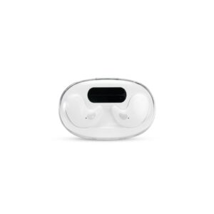 Fone De Ouvido Personalizado Bluetooth Com Case Carregador BRANCO