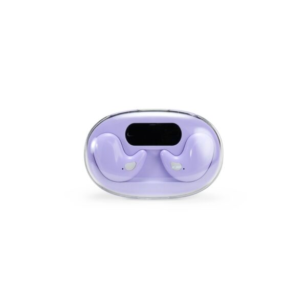Fone De Ouvido Personalizado Bluetooth Com Case Carregador ROXO