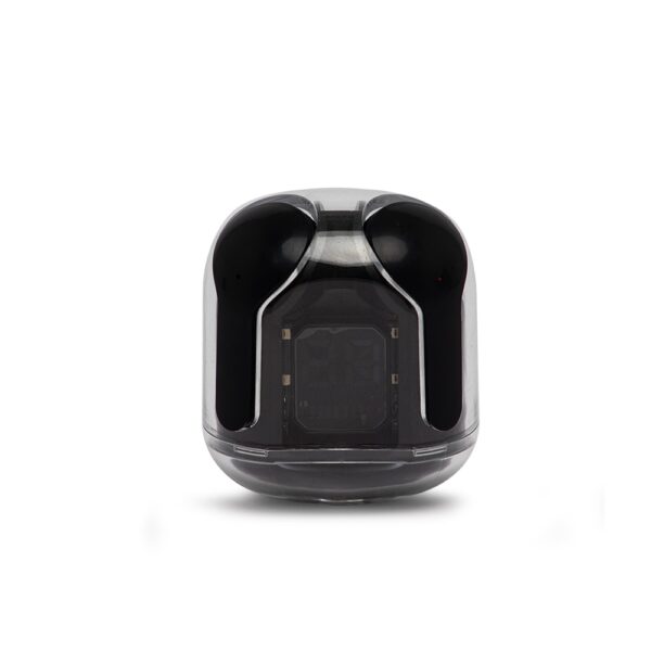 Fone De Ouvido Personalizado Bluetooth Touch Com Case Carregador PRETO