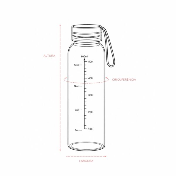 Garrafa Personalizada Plástica 640ml - Detalhe 3