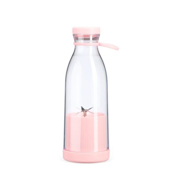 Garrafa Personalizada Plástica Com Misturador 380ml ROSA