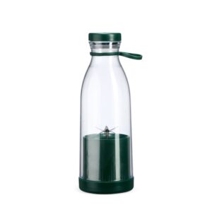 Garrafa Personalizada Plástica Com Misturador 380ml VERDE