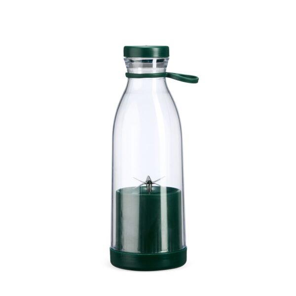 Garrafa Personalizada Plástica Com Misturador 380ml VERDE