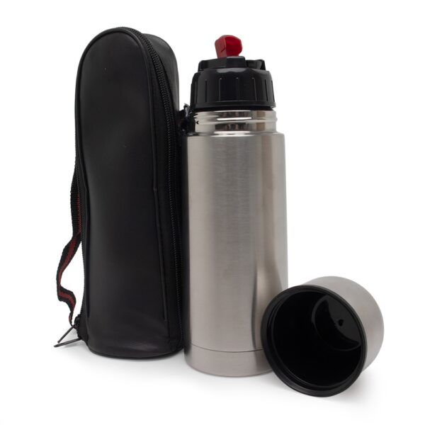Garrafa Térmica Personalizada Inox 350ml C/ Capa - Detalhe 1