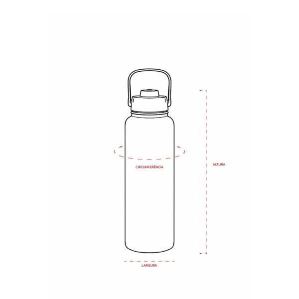 Garrafa Térmica Personalizada Inox 950ml - Detalhe 4