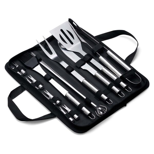 Kit Churrasco Personalizado 17 Peças PRETO
