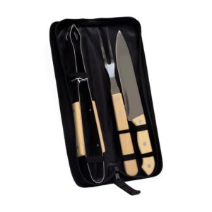 Kit Churrasco Personalizado 3 Peças PRETO