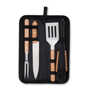 Kit Churrasco Personalizado 4 Peças PRETO