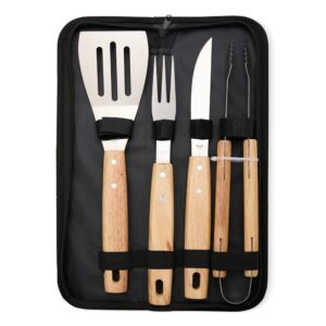 Kit Churrasco Personalizado 4 Peças PRETO