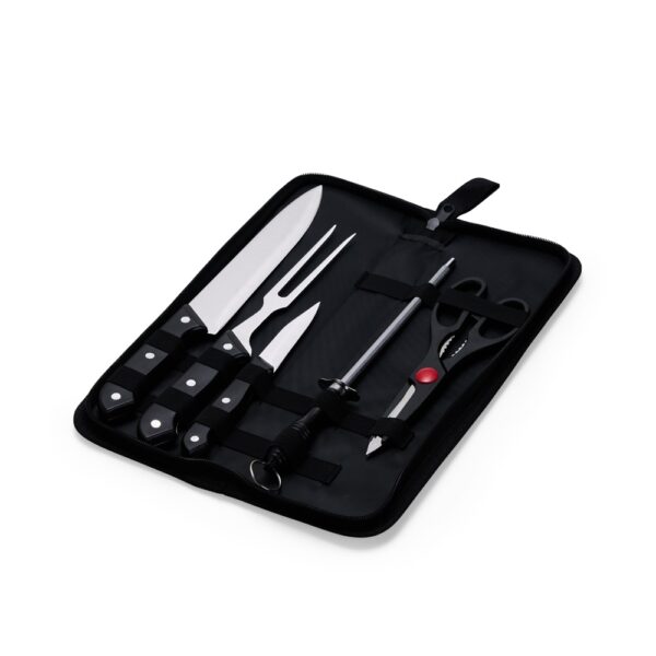 Kit Churrasco Personalizado 5 Peças PRETO