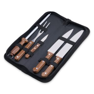 Kit Churrasco Personalizado 5 Peças PRETO