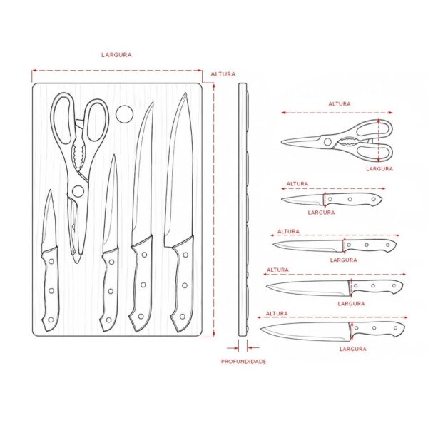 Kit Churrasco Personalizado 6 Peças - Detalhe 8