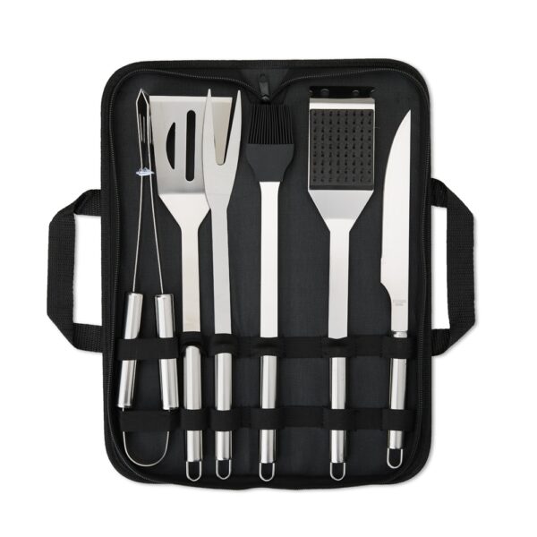 Kit Churrasco Personalizado 6 Peças PRETO
