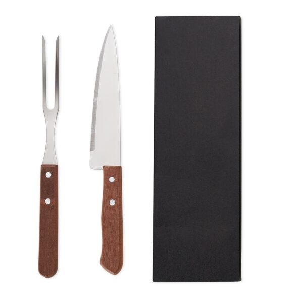 Kit Churrasco Personalizado C/ 2 Pçs Cx Kraft MADEIRA
