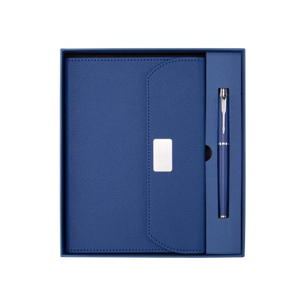 Kit Executivo Personalizado 2 Peças PU Fecho Magnético 4 Cores