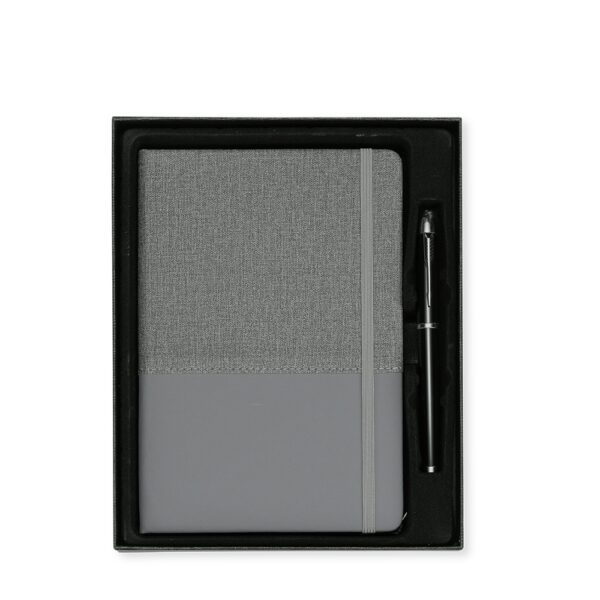 Kit Executivo Personalizado 2 Peças PU 80 Folhas 5 Cores