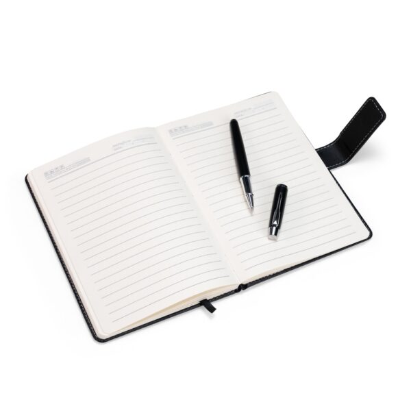 Kit Executivo Personalizado 2 Peças PU Aba Magnética Detalhe