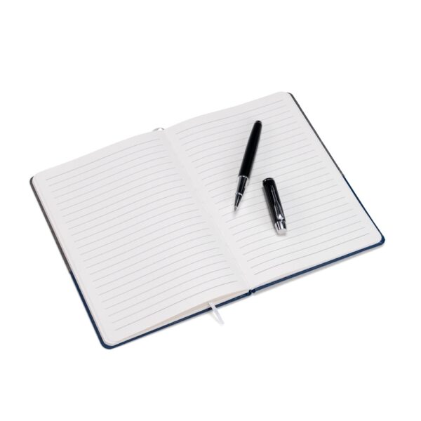 Kit Executivo Personalizado 2 Peças PU 80 Folhas 5 Cores Detalhe
