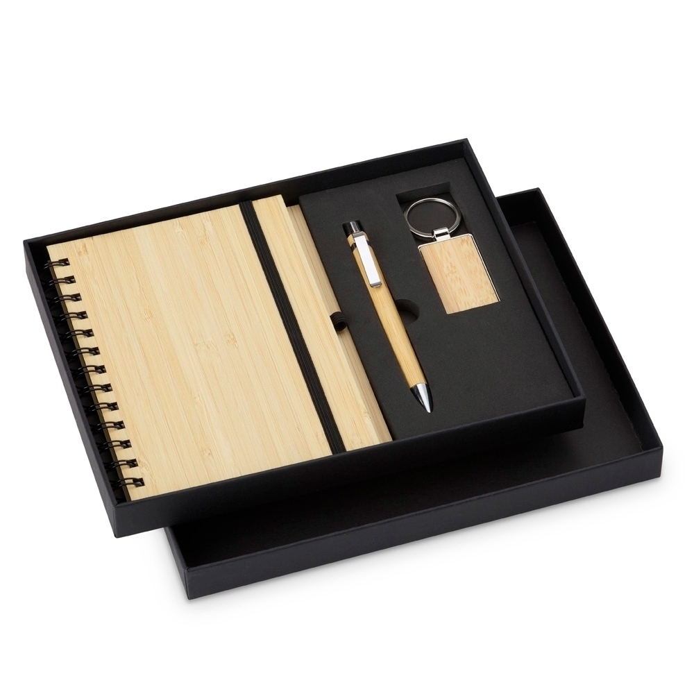 - Huble Brindes Corporativos Kit Executivo Personalizado Ecológico 3 Peças