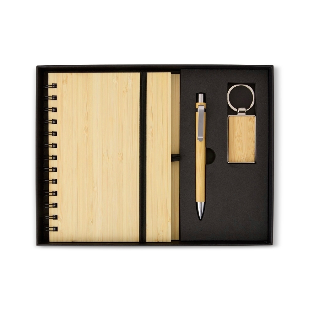 - Huble Brindes Corporativos Kit Executivo Personalizado Ecológico 3 Peças - Imagem 3
