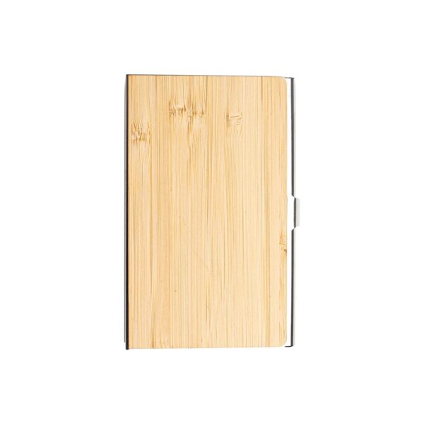 Kit Executivo Personalizado Ecológico 3 Peças Bambu Porta Cartão e Chaveiro Deta