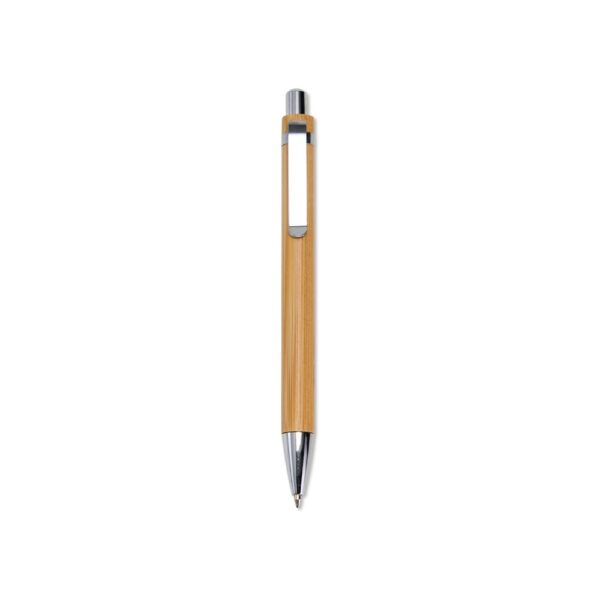 Kit Executivo Personalizado Ecológico 3 Peças Bambu Caderneta 70 Folhas Detalhe