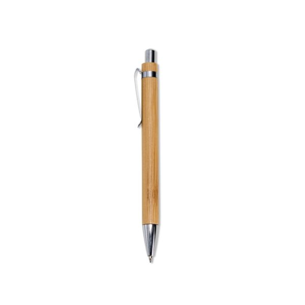 Kit Executivo Personalizado Ecológico 3 Peças Bambu Caderneta 70 Folhas Detalhe