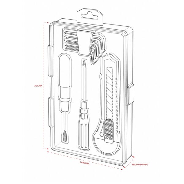 Kit Ferramenta Personalizado 4 Peças - Detalhe 3