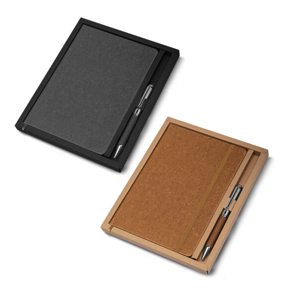 Kit Executivo Personalizado 2 Peças A5 Couro Reciclado Foto