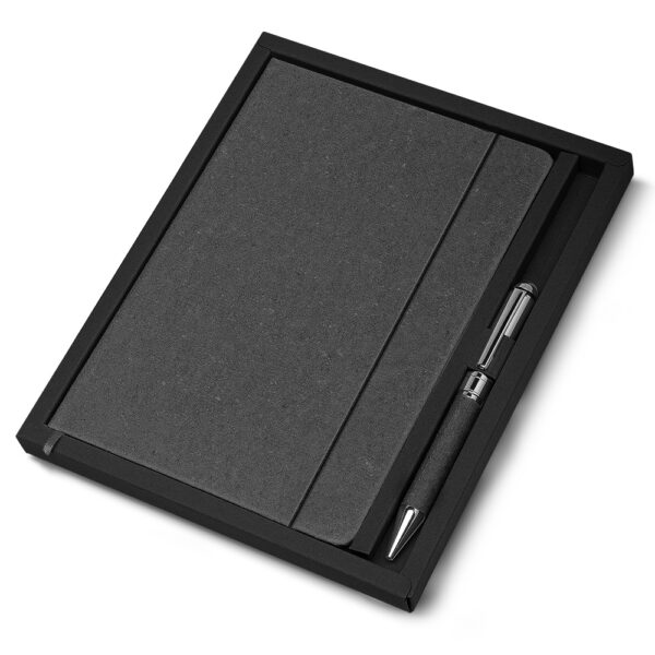 Kit Executivo Personalizado 2 Peças A5 Couro Reciclado