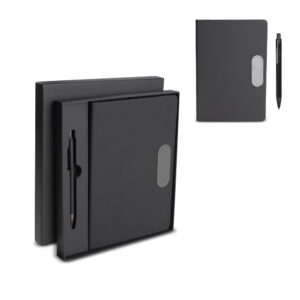Kit Personalizado Escritório A5 Em Pu E Caneta Metalica