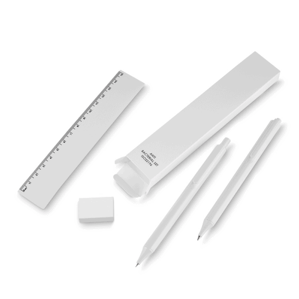 Kit Executivo Personalizado Papelaria Plástico Antibacteriano
