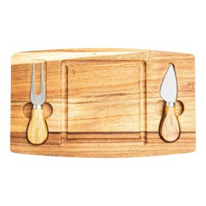 Kit Personalizado Queijo 2 Pçs + Tábua Quadrada MADEIRA