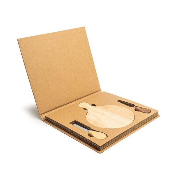 Kit Personalizado Queijo 2 Peças + Tábua Redonda - Detalhe 1