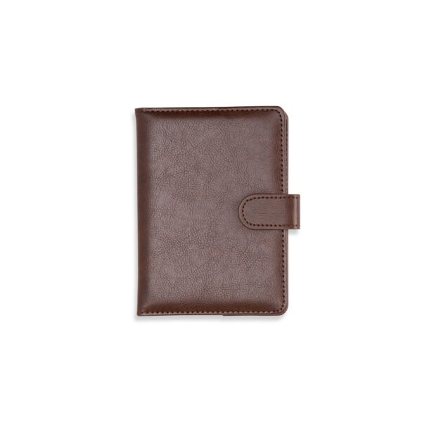 Kit Viagem Personalizado Porta-Passaporte MARROM
