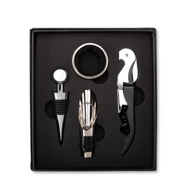 Kit Vinho Personalizado 4 Peças PRETO