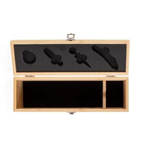 Kit Vinho Personalizado Bambu 4 Peças - Detalhe 3