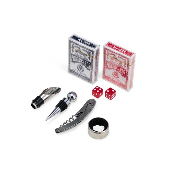 Kit Vinho Personalizado Com Jogo De Baralho - Detalhe 2