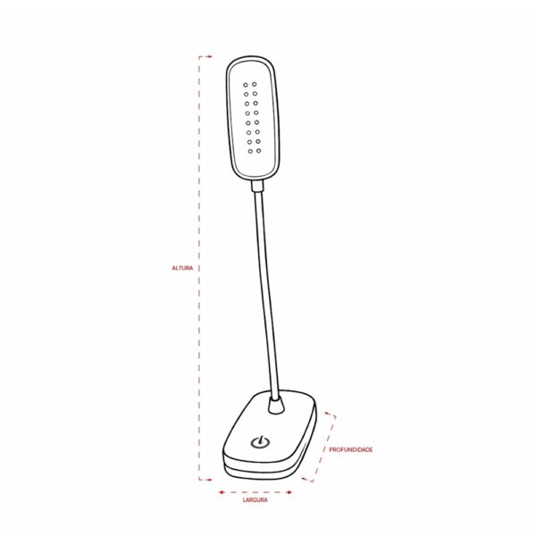 Luminária Personalizada Mesa Recarregável - Detalhe 6