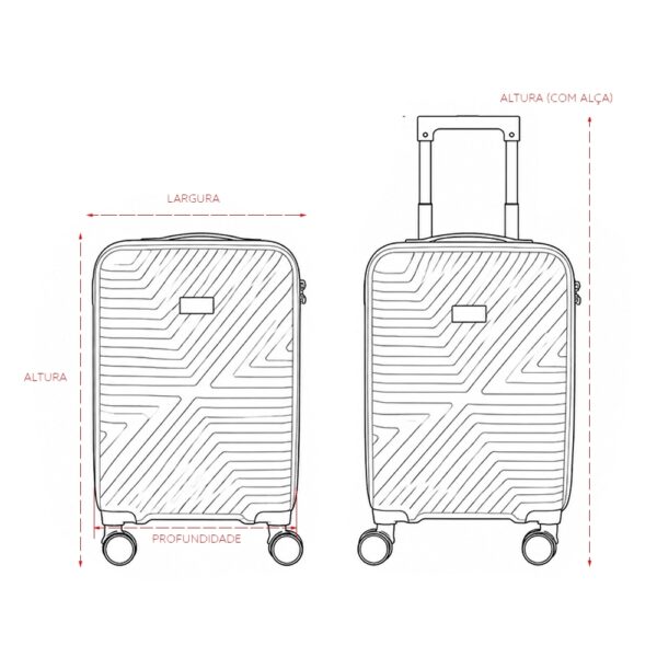 Mala De Viagem Personalizada 30L - Detalhe 9
