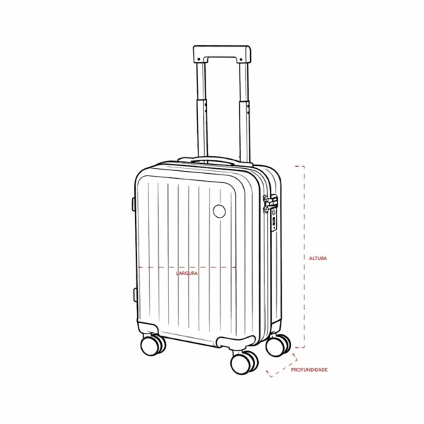 Mala De Viagem Personalizada 37L - Detalhe 9