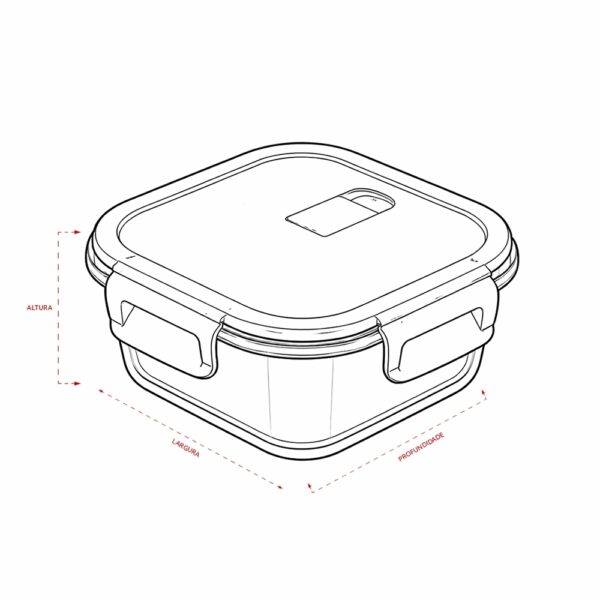 Marmita Personalizada Vidro 450ml - Detalhe 5