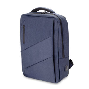 Mochila Personalizada Para Notebook C/ Expansor Azul