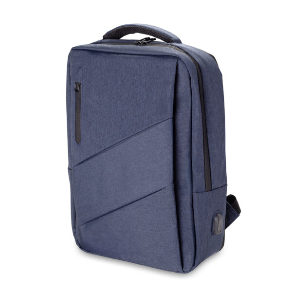 Mochila Personalizada Para Notebook C/ Expansor Azul